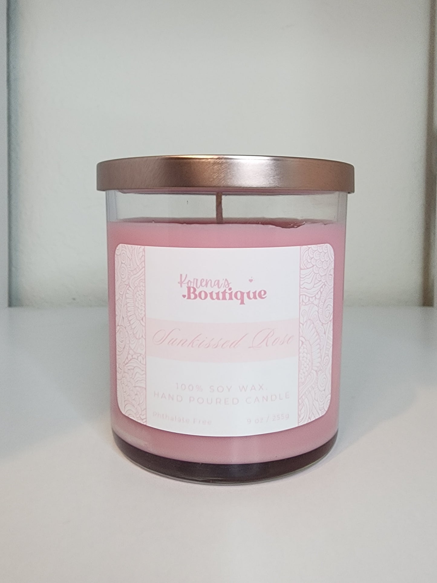 Sunkissed Rose Candle