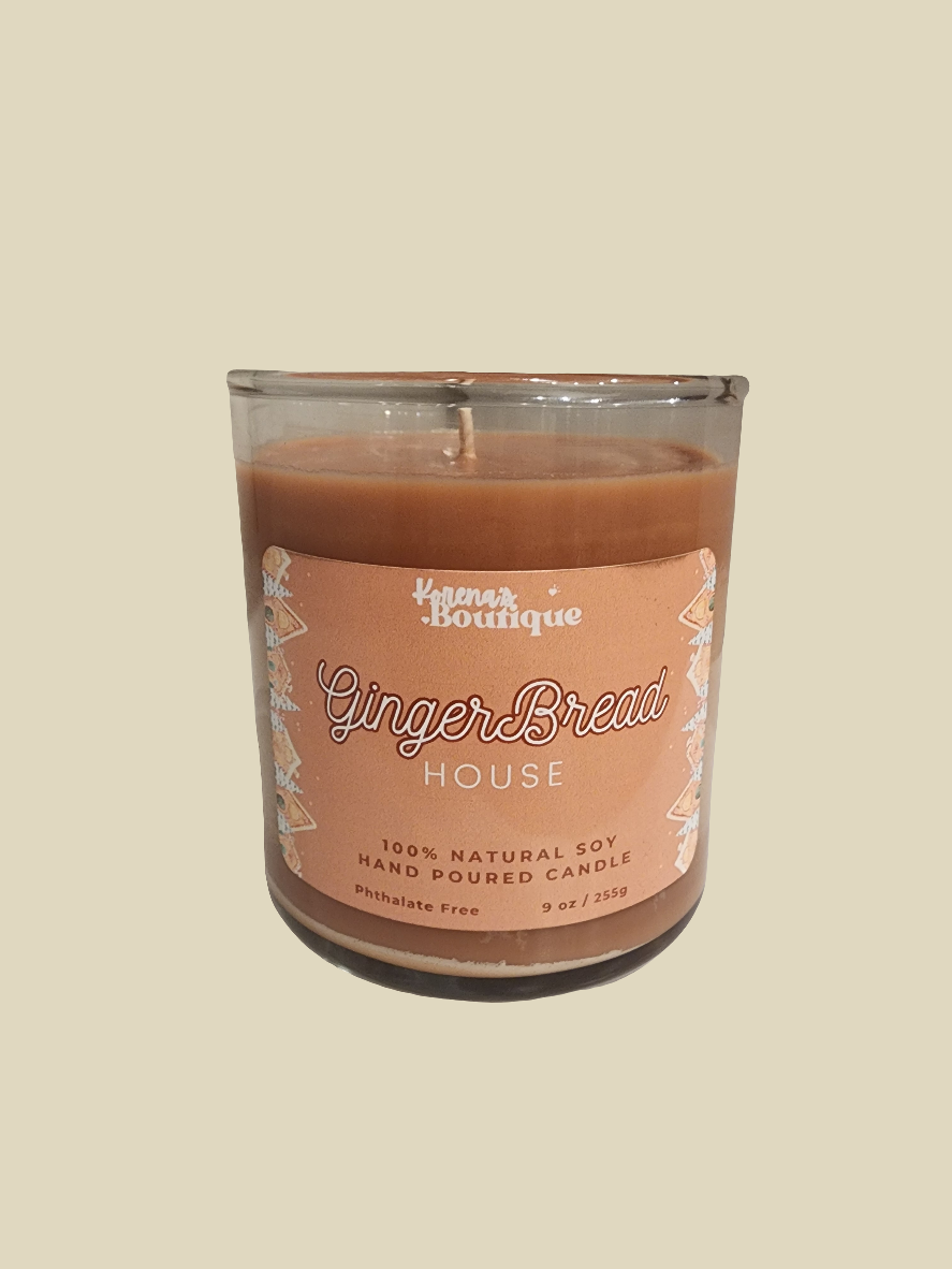 Gingerbread House Candle