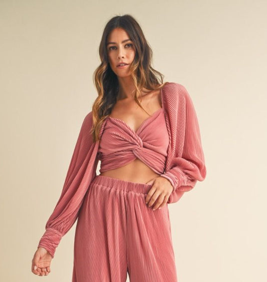 Classy Girl Twisted Crop Top